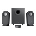 Logitech Z407 - Systém reproduktorů - pro PC - 2.1-kanálový - bezdrátový - Bluetooth - USB - 40 Watt (celkem) - tuhově šedý