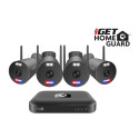 iGET HGNVK109104 - kamerový WiFi set, 3K rozlišení, 10CH NVR + 4x kamera se zvukem, IR + LED,CZ app