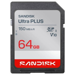Sandisk Ultra PLUS SDXC karta 64GB UHS-I, V10, U1, C10, (150MB s)