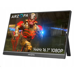 Arzopa Z1RC Portable Monitor 16" IPS QHD 2.5K Metal Housing Přenosný monitor, černý