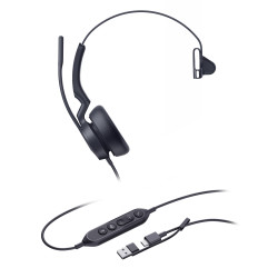 Yealink UH46 Mono USB-C A, náhlavní souprava