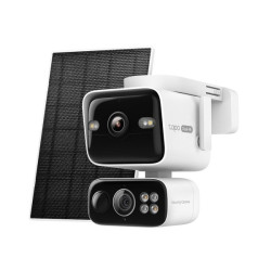 TP-Link Tapo C675D KIT venkovní WiFi Kamera duální, 2x 4K, 3840×2160, audio, IR 10m, SD, IP65, solar panel