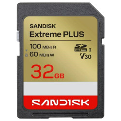 SanDisk SDXC karta 32GB Extreme PLUS (R100 W60 MB s Class 10, UHS-I U3 V30)