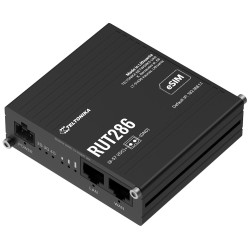 Teltonika RUT286 průmyslový router 1x LAN, 1x WAN, RS232 485. 2x SIM + eSIM, LTE Telit, Wi-Fi 4