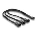 Delock - Rozdelovac napájení ventilátoru - 4-pinová PWM (pulsne šírková modulace) (F) do 4-pinová PWM (pulsne šírková modulace) (M) - 25 cm - cerná