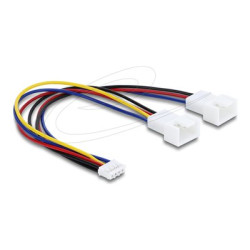 Delock - Napájecí kabel vetráku - JST-PH (F) do 4-pinová PWM (pulsne šírková modulace) (M) - 15 cm
