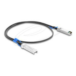 Delock - Kabel pro prímé pripojení 25GBase - SFP28 (M) do SFP28 (M) - 1 m - 4.5 mm - diaxiální - IEEE 802.3by - pasivní - cerná