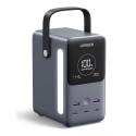 UGREEN powerbanka s rychlým nabíjením 48000mAh 5-port s displejem a LED, Li-ion, 300W, 3x USB-C, 2x USB-A, stříbrná