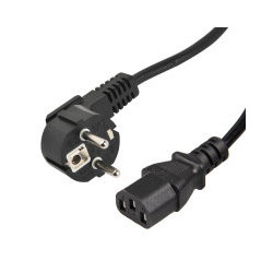 Kabel síťový PC k AC adaptéru 3 žilový 230V - 1m