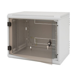 Triton 19" rozvaděč jednodílný 4U 400mm vylamovací otvor pro ventilátor RAL7035, šedá