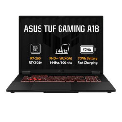 ASUS TUF Gaming A18 - Ryzen 7 260 16GB 512GB SSD RTX 5050 8GB 18" WUXGA IPS 2y PUR Win 11 Home šedá