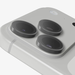 Glass Elite Anti-Reflective Camera Rings for Apple iPhone 18 Pro Max 18 Pro - Silver