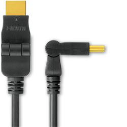 PremiumCord Kabel HDMI A - HDMI A M M 5m, otočné zlacené konektory