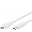 PremiumCord Kabel USB 3.1 konektor C male - USB 2.0 Micro-B male, bílý, 1m