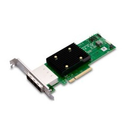 Broadcom LSI HBA 9500-16e, 12Gb s, NVMe SAS SATA, 4x SFF-8644 x4, PCIe 4.0 x8