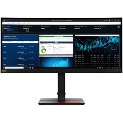 Lenovo ThinkVision P34w-20 LCD IPS/PLS 34,14" 3440 x 1440 6ms 300nitů 1000:1 60Hz  Repro  USB-C Webcam Černá 