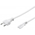 PremiumCord Kabel síťový 230V k magnetofonu 2m bílý