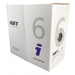 iGET Síťový kabel CAT6 UTP PVC Eca 305m box