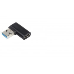 PremiumCord zahnutá 90° redukce USB-C Female na USB3.0 typ A Male