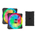Corsair ventilátor QL Series QL140 RGB LED, 2x 140mm, 26dBA, Lighting Node CORE