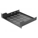 Digitus 254 mm (10 ") 1U pevná police 44x254x200 mm, barva černá (RAL 9005)