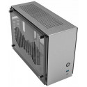 Zalman skříň M2 Mini mini tower ITX 80 mm fan USB 3.0 USB 3.1 riser card prosklené bočnice stříbrná