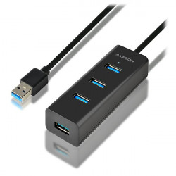 AXAGON hub USB-A HUE-S2B USB 3.2 Gen1 4x USB-A MicroUSB 0,3m