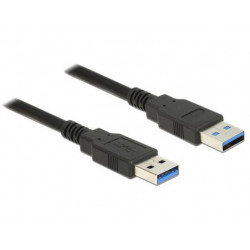 Delock Kabel USB 3.0 Typ-A samec  USB 3.0 Typ-A samec 1,0 m černý