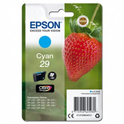 Epson originální ink C13T29824012, T29, cyan, 3,2ml, Epson Expression Home XP-235,XP-332,XP-335,XP-432,XP-435