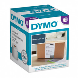 Dymo papírové štítky 159mm x 104mm, bílé, velké, 220 ks, S0904980