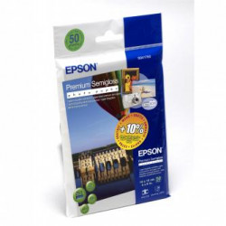 Epson Premium Semigloss Photo Paper, foto papír, lesklý, bílý, 10x15cm, 4x6", 251 g m2, 50 ks, C13S041765, inkoustový