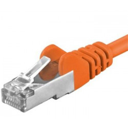 Premiumcord Patch kabel CAT6a S-FTP, RJ45-RJ45, AWG 26 7 1m, oranžová