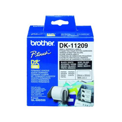 Brother - DK-11209 (papírové úzké adresy - 800ks) 29 x 62mm