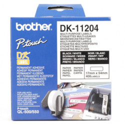 Brother - DK-11204 (papírové univerzální štítek-400 ks) 17 x 54mm