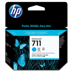 HP CZ134A No. 711 Cyan Ink Cart pro DSJ T120, trojbalení 3x29ml