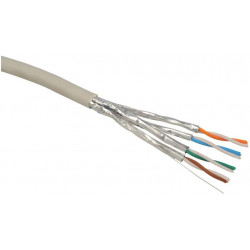 Instalační kabel Solarix CAT6A STP LSOH Dca-s1,d2,a1 500m cívka SXKD-6A-STP-LSOH