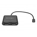 Kensington - Adaptér USB DisplayPort - USB-C (M) do DisplayPort (F) - DisplayPort 1.2 - podporuje 4K