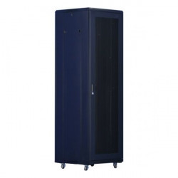 XtendLan 47U 800x1000 stojanový, černý, perforované dvoukřídlé dveře a záda