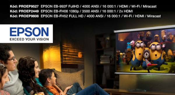 K vybraným projektorům Epson získáte NGS webkameru