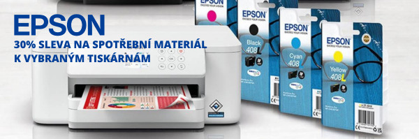 Spotřební materiál se slevou 30% k vybraným tiskárnám Epson