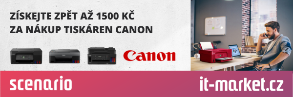 Až 1500 Kč zpět na nákup tiskáren značky Canon!