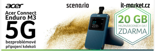 Buďte ve spojení kdykoliv a kdekoliv - odolný mobilní hotspot Acer s daty zdarma!
