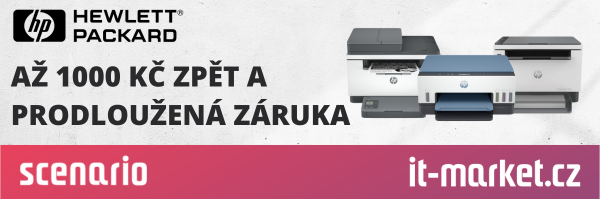 Až 1000 Kč zpět na vybrané tiskárny HP a delší záruka!