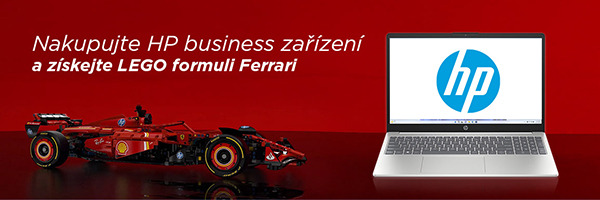 HP business zařízení a získejte LEGO formuli Ferrari