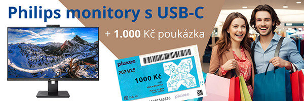 Philips monitory s USB-C + 1.000 Kč poukázka na Vaše nákupy