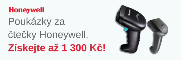 Získejte až 1 300 Kč v poukázkách Givery při nákupu čteček Honeywell – odměna za váš nákup čeká právě na vás