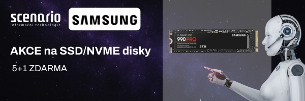 Samsung SSD/NVME disky akce 5+1 ZDARMA