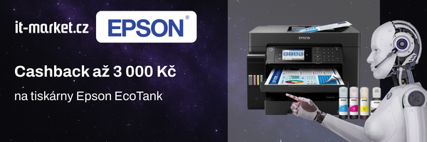 Cashback až 3 000 Kč na tiskárny Epson EcoTank