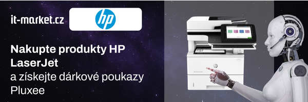 Dárkové poukazy Pluxee až 30 000 Kč za nákup HP LaserJet