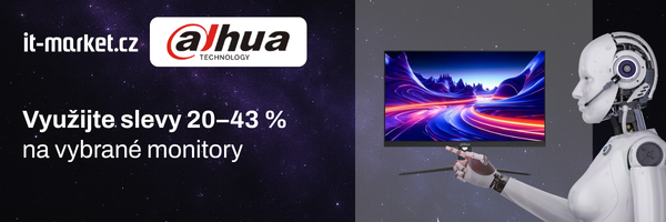Využijte slevy 20–43 % na vybrané monitory Dahua
